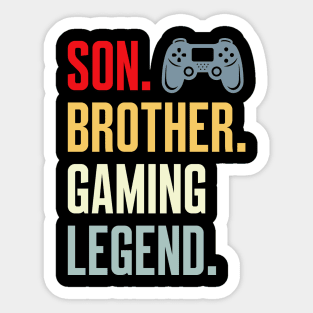 Son Brother Gaming Legend Sticker